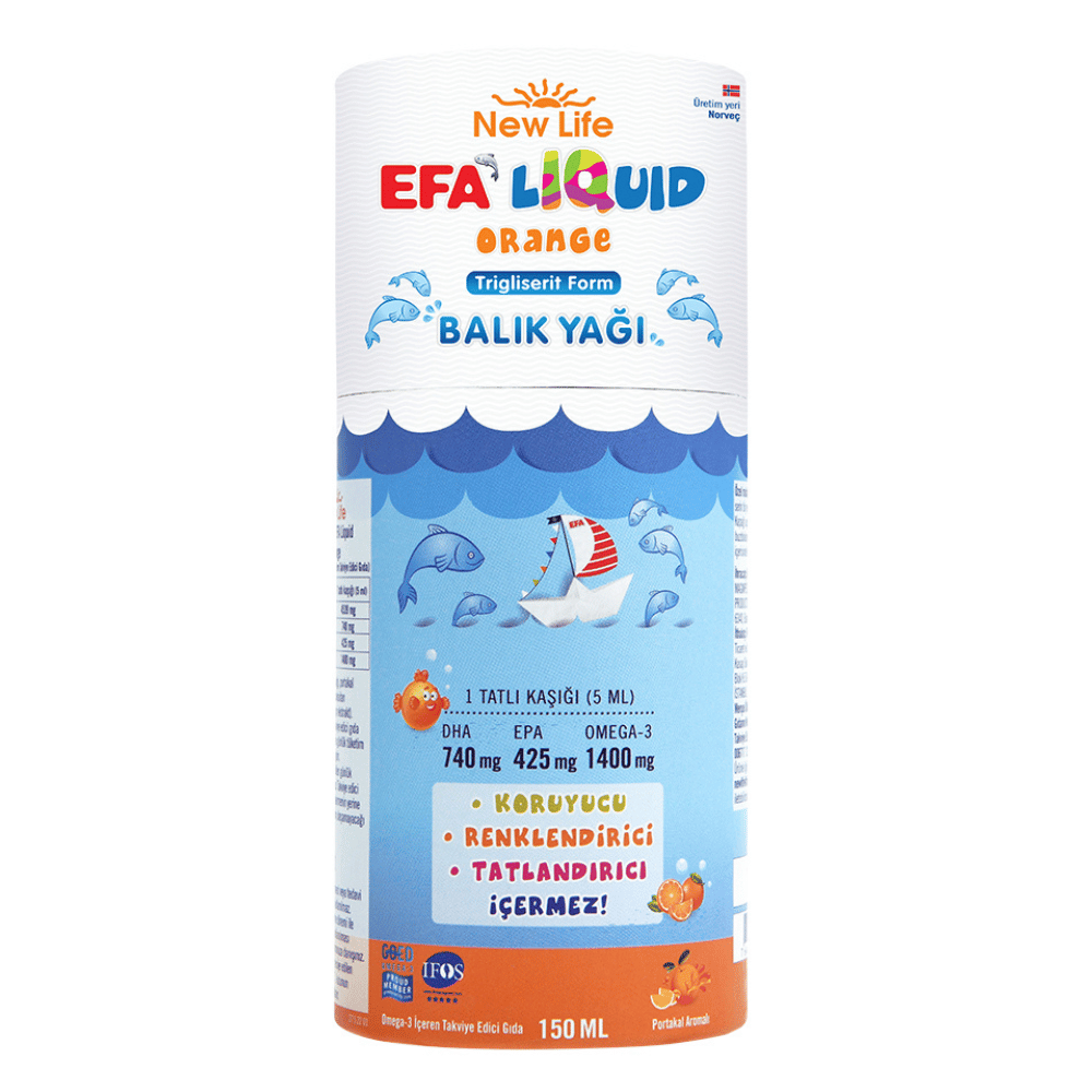 New Life EFA Liquid Orange 150 ml Fiyatları - Modern Eczane