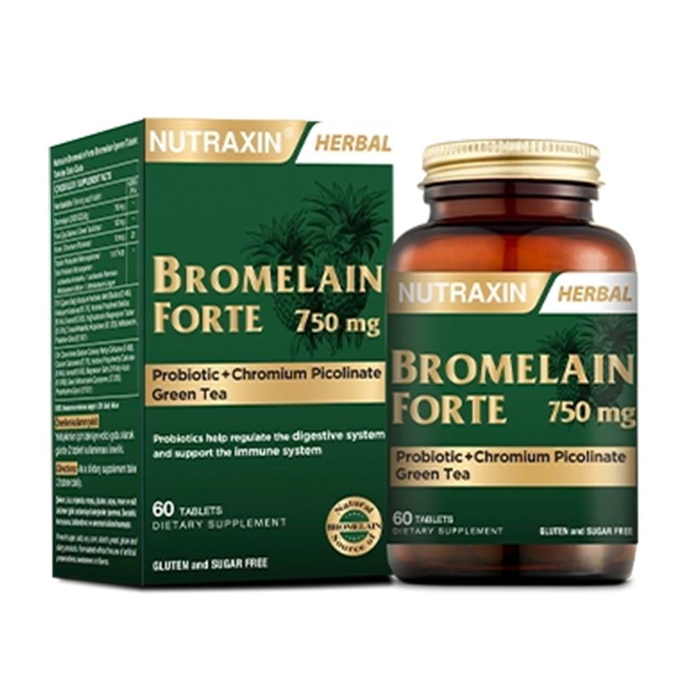 Nutraxin Bromelain Forte 60 Tablet Fiyatları - Modern Eczane