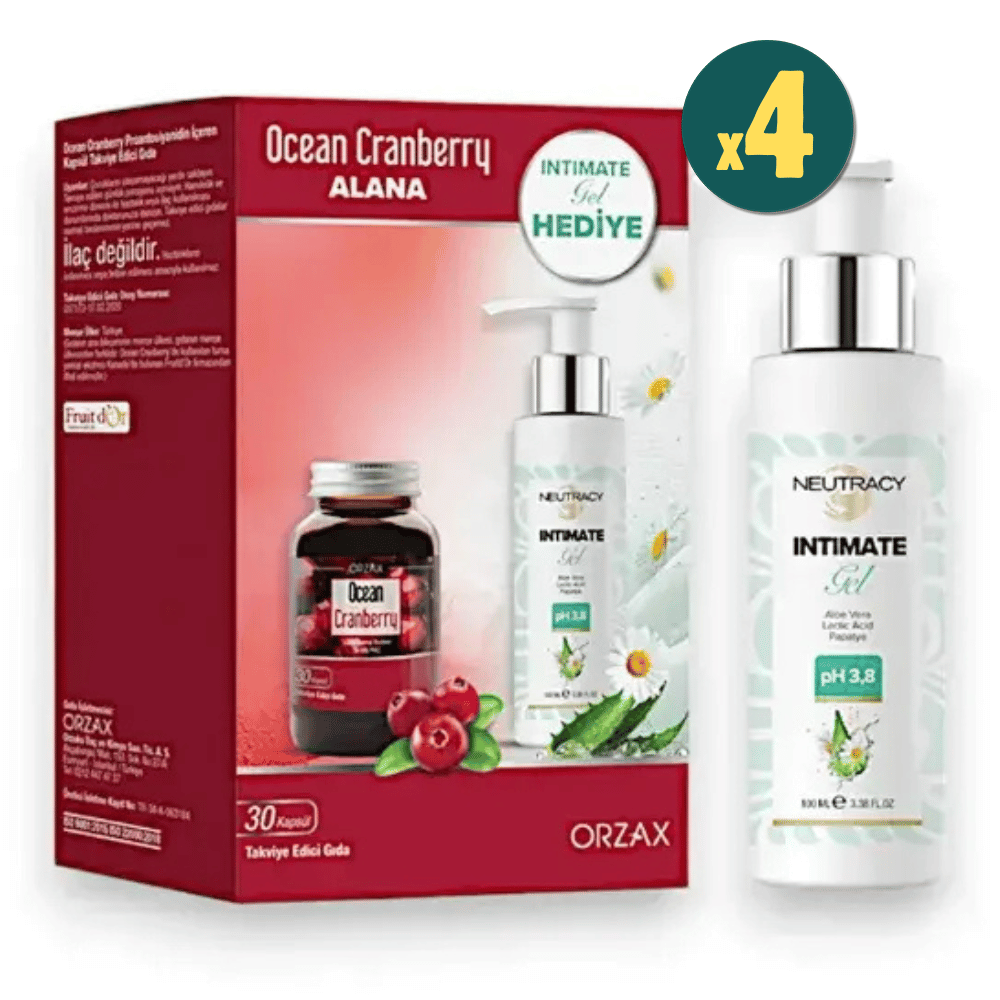 Ocean Cranberry Turna Yemişi Ekstresi 30 Kapsül 4 Adet Fiyatları - Modern Eczane