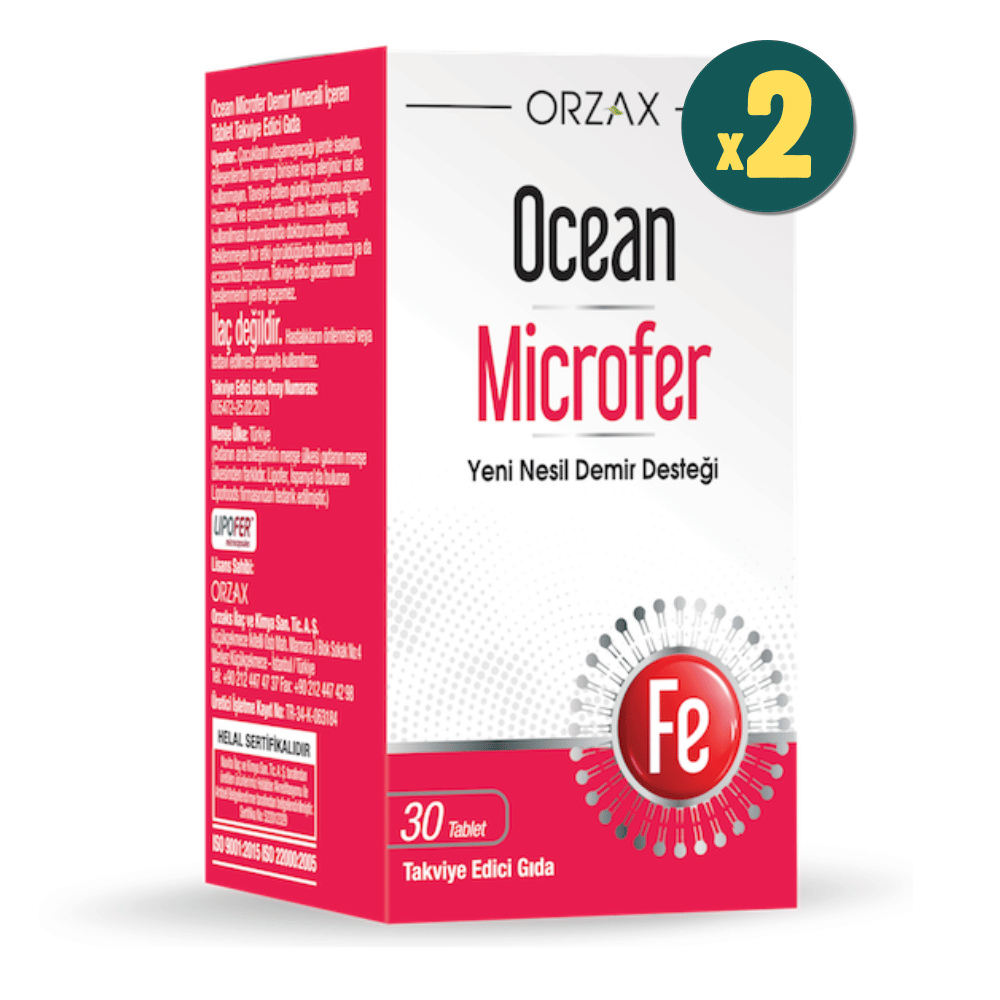 Ocean Microfer 30 Tablet 2 Adet Fiyatları - Modern Eczane