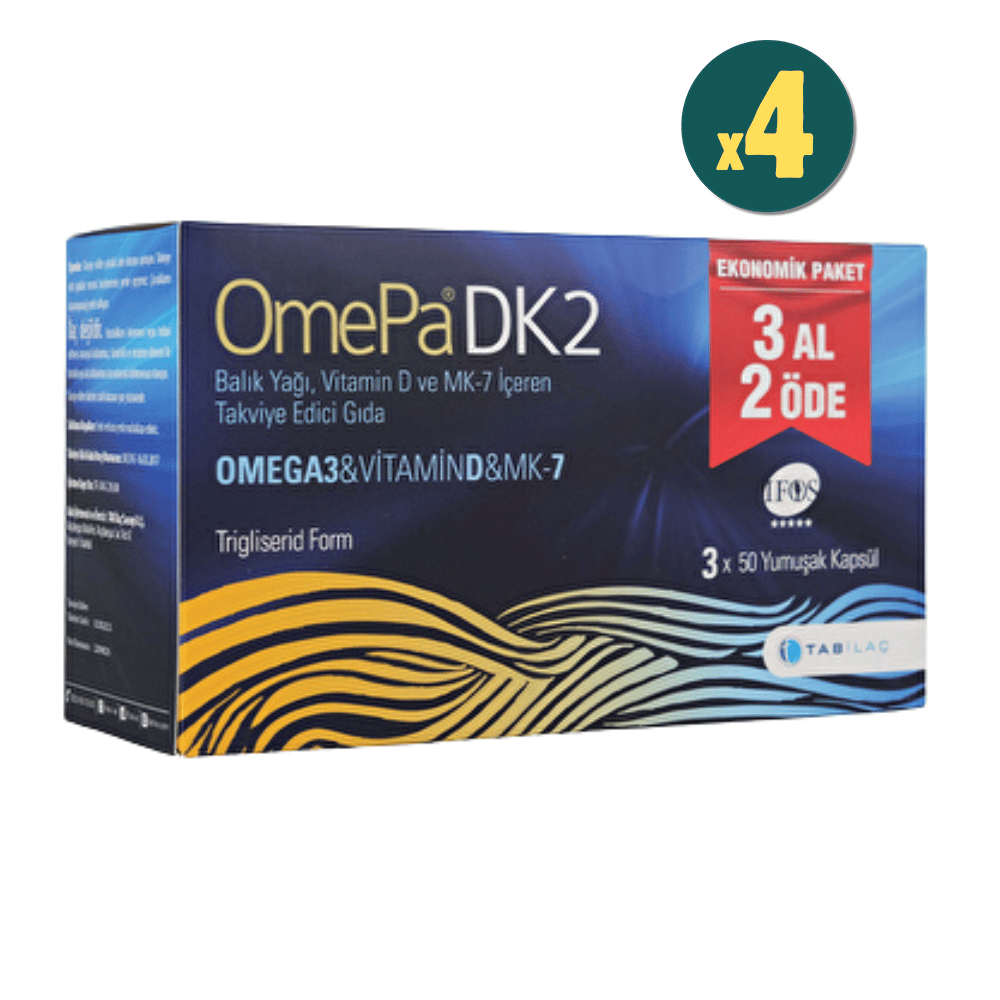 Omepa DK2 Omega 3 & Vitamin D & 50 4 Adet - 3 Al 2 Öde - Modern Eczane