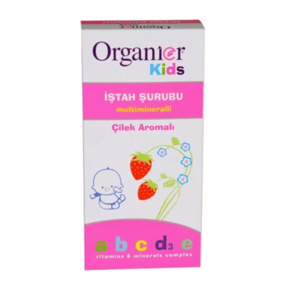 Organier Kids Çilek Aromalı İştah Açıcı Şurup 200 ml Fiyatları - Modern Eczane