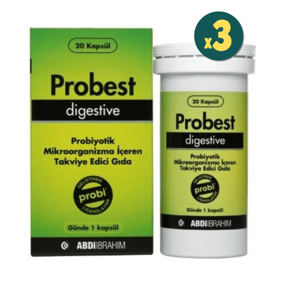 Probest Digestive Probiyotik 20 Kapsül 3 Adet Fiyatları - Modern Eczane