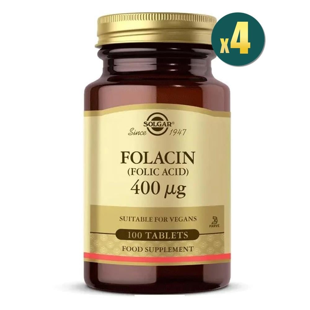 Solgar Folic Acid 400 mcg 100 Tablet 4 Adet Fiyatları - Modern Eczane