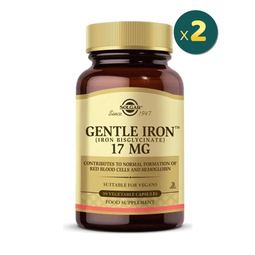 Solgar Gentle Iron 17 Mg 90 Kapsül 2 Adet Fiyatları - Modern Eczane