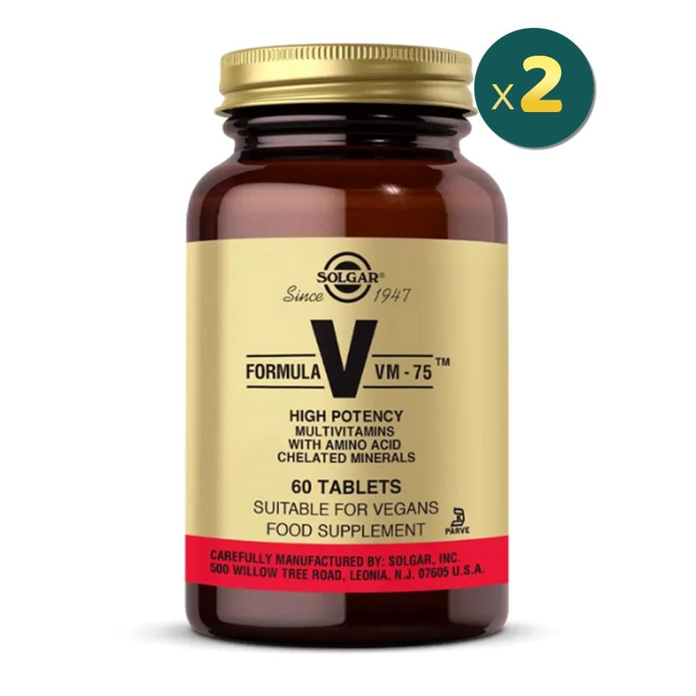 Solgar VM 75 Multivitamin 60 Tablet 2 Adet Fiyatları - Modern Eczane