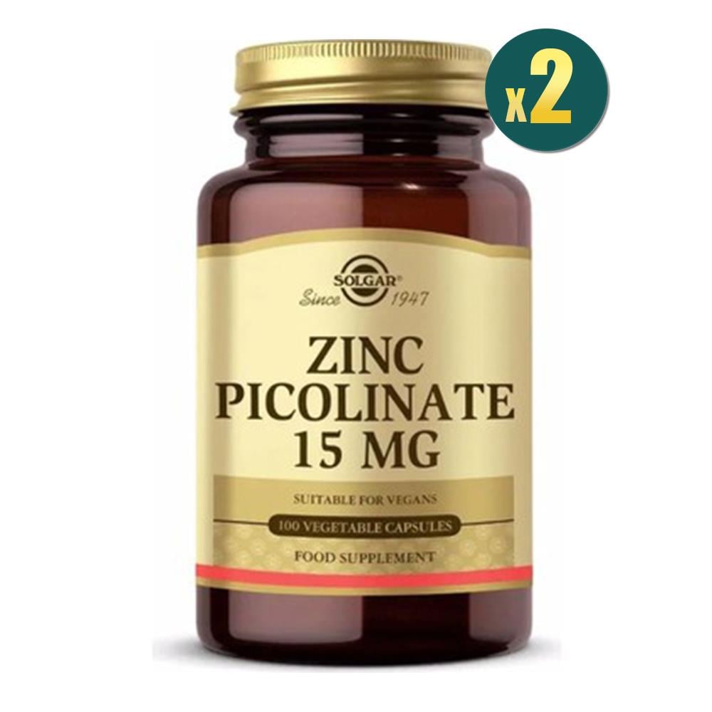 Solgar Zinc Picolinate 15 mg 100 Kapsül 2 Adet Fiyatları - Modern Eczane