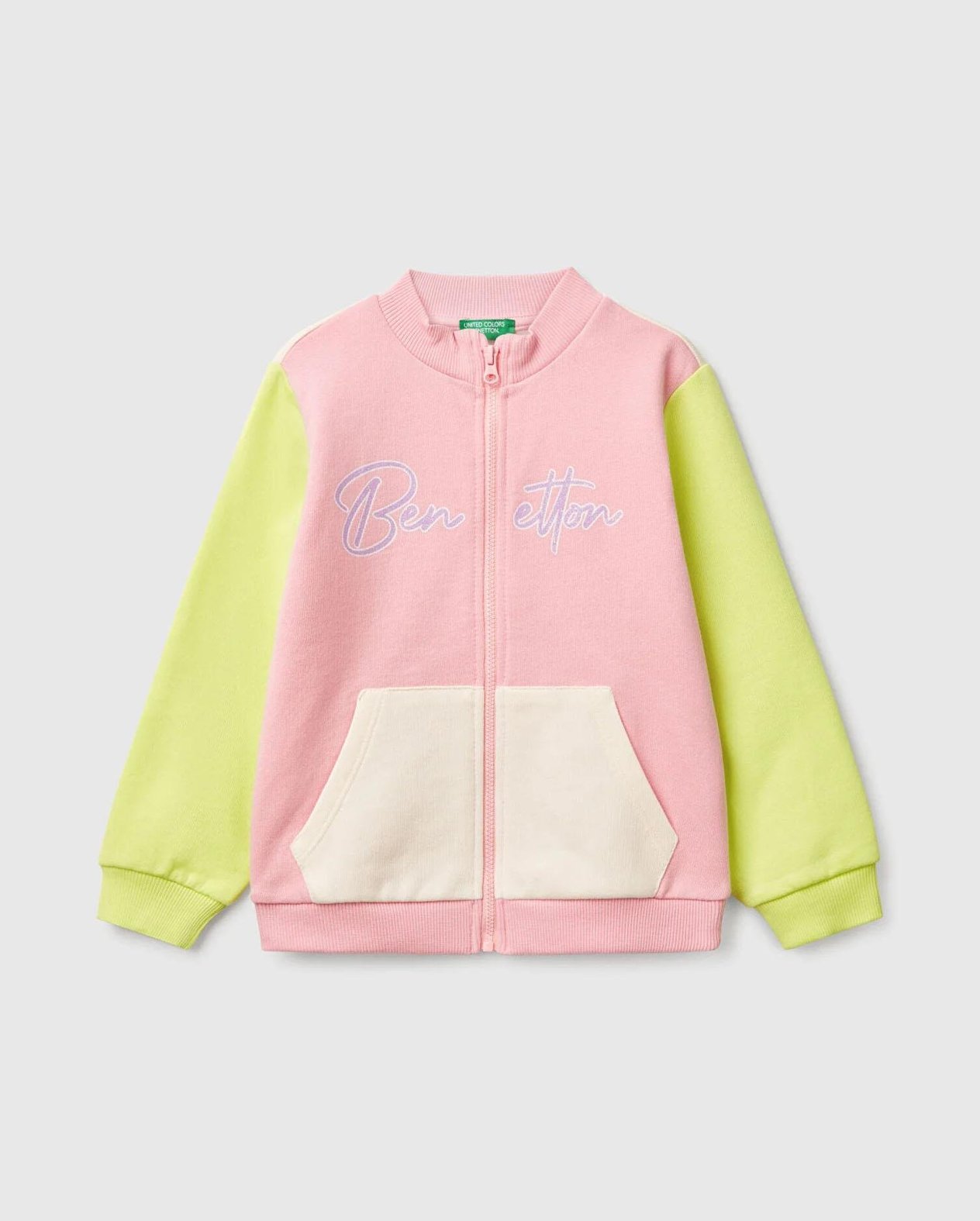 United Colors of Benetton Kız Çocuk Fermuarlı Sweatshirt 1/6yaş 503N