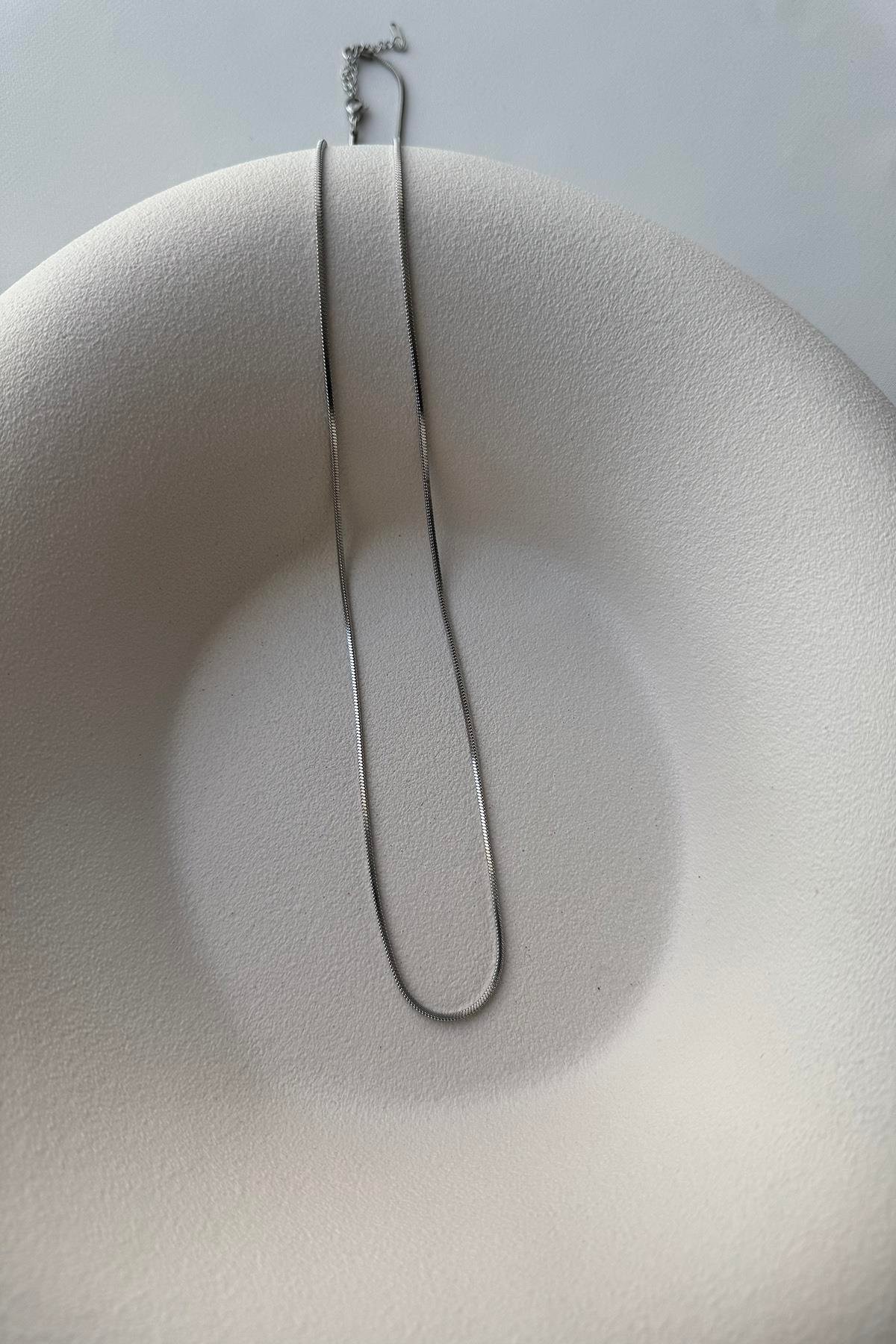 SİLVER 60 CM ÇELİK YILAN ZİNCİR