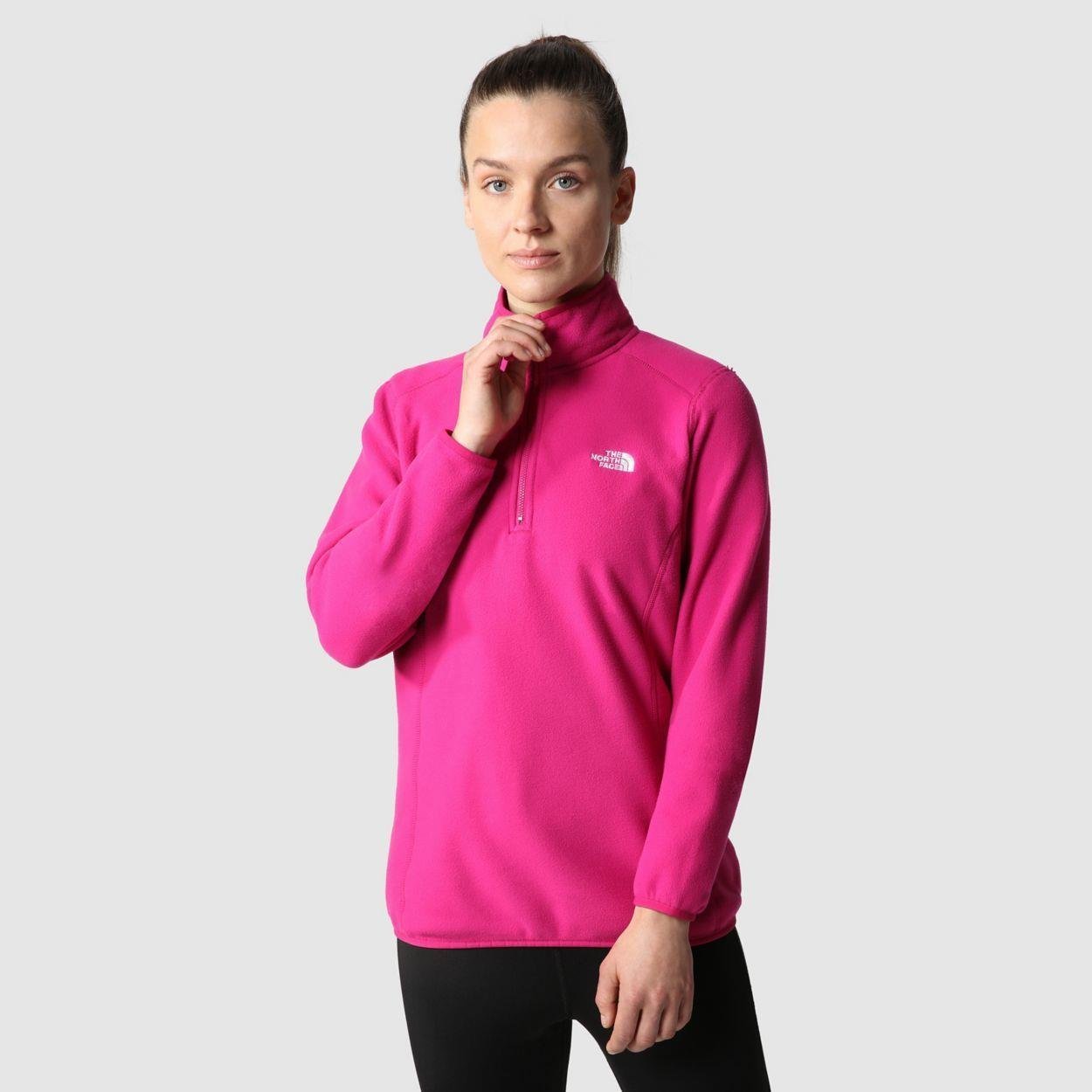 THE NORTH FACE W 100 GLACIER 1/4 ZIP - EU- NF0A5IHN1461