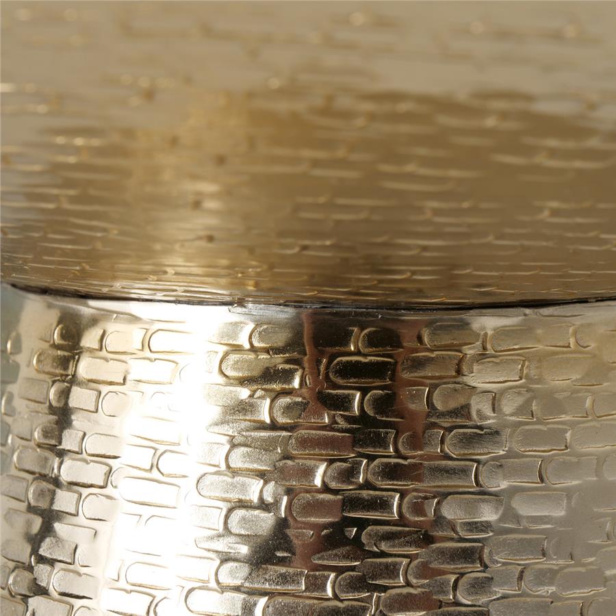 2'Li Gold Dekoratif Yuvarlak Kase 18Cm-30Cm Seti