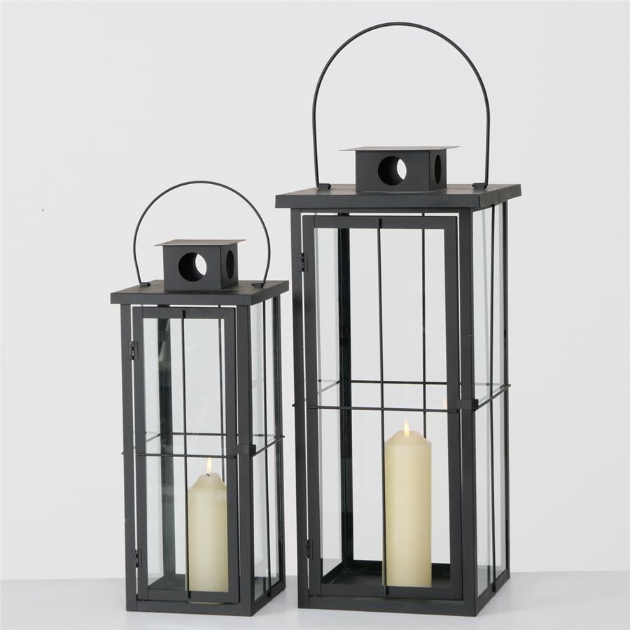 2'Li Karışık Renk İç Mekan  Kare Fener 50X20Cm-64X28Cm Seti