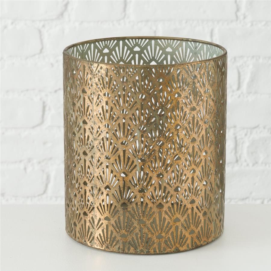 3'Lü Antika Gold-Adaçayı Yeşili  Rüzgar Lamba 13Cm-20Cm-26Cm Seti