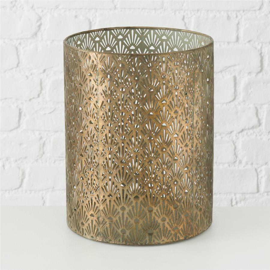 3'Lü Antika Gold-Adaçayı Yeşili  Rüzgar Lamba 13Cm-20Cm-26Cm Seti