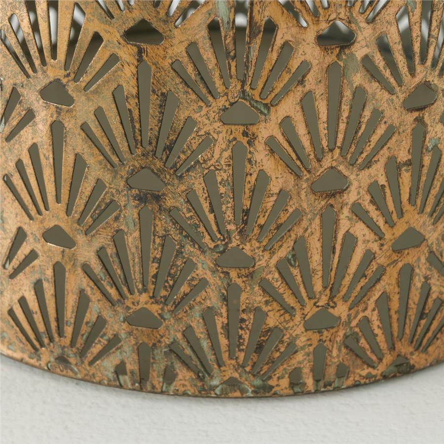 3'Lü Antika Gold-Adaçayı Yeşili  Rüzgar Lamba 13Cm-20Cm-26Cm Seti