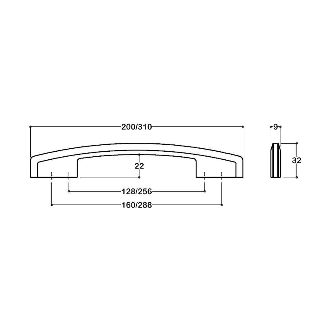4160 Modern Kulp Siyah Renk