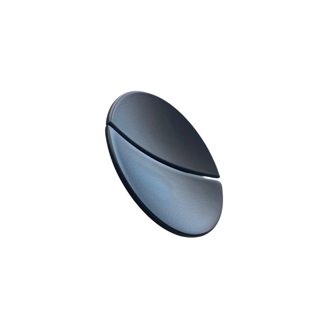 4716 Yarım Daire Oval Kulp Siyah Renk Tek Adet