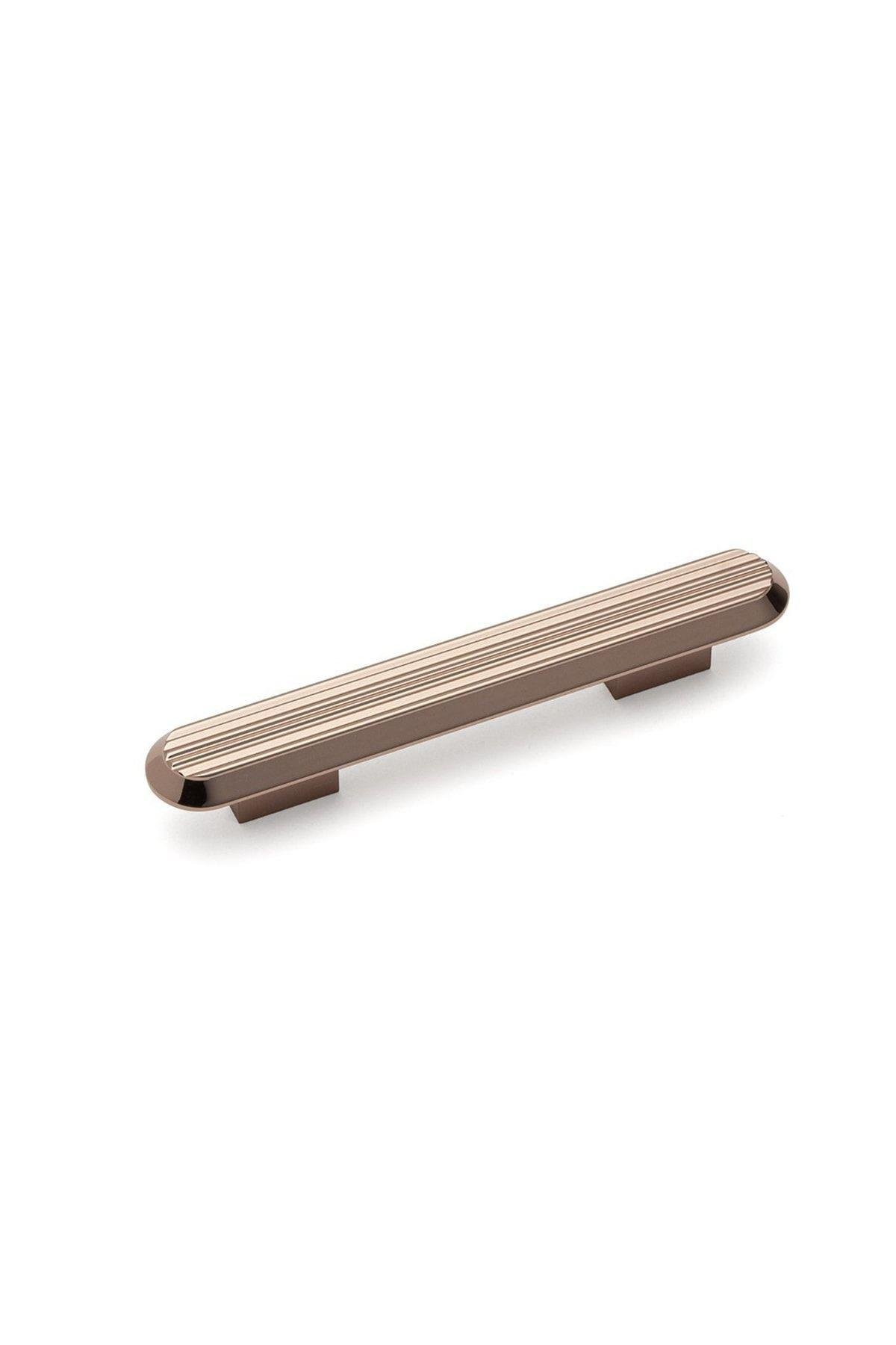 9004  LİNE-ÇİZGİLİ KULP TEK ADET 96 MM ROSE RENGİ KLASİK KULP