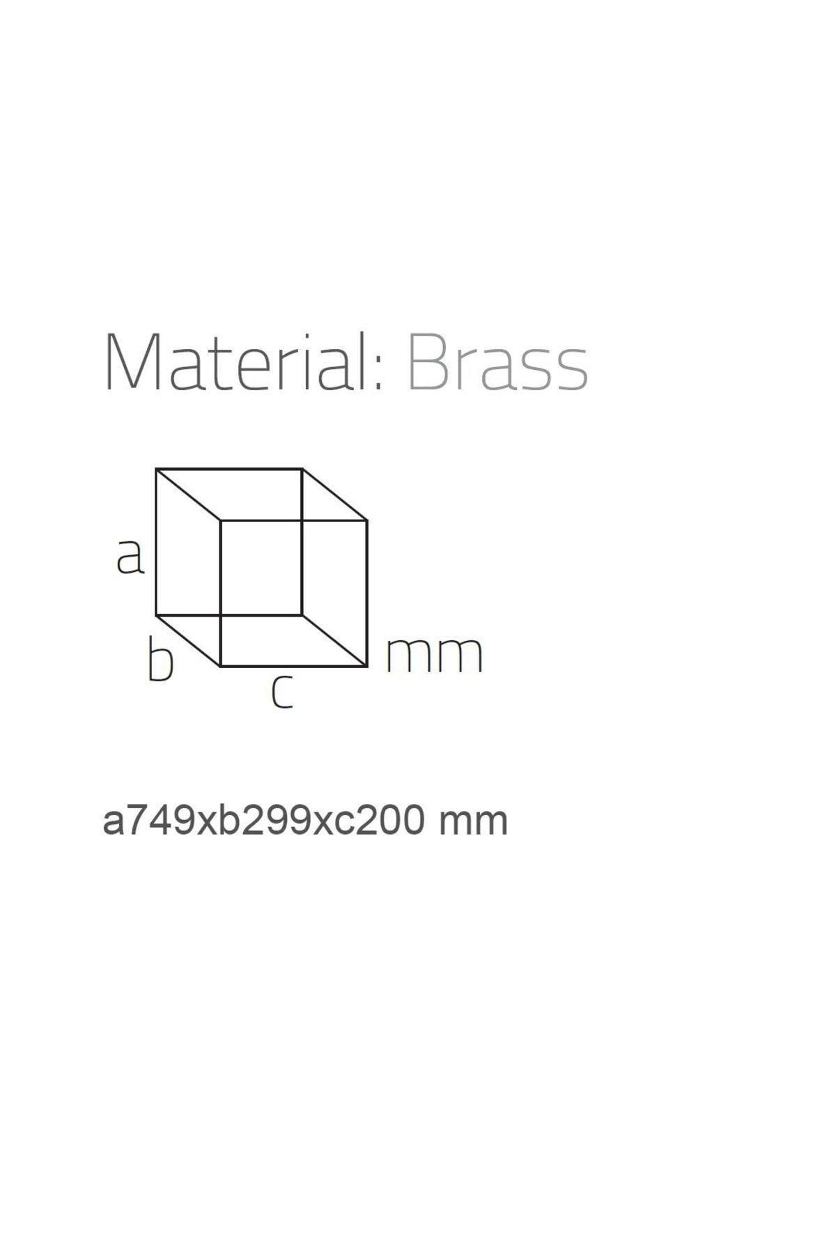 Ayaklı Tuvalet Kağıtlığı Krom 750X200X299 mm
