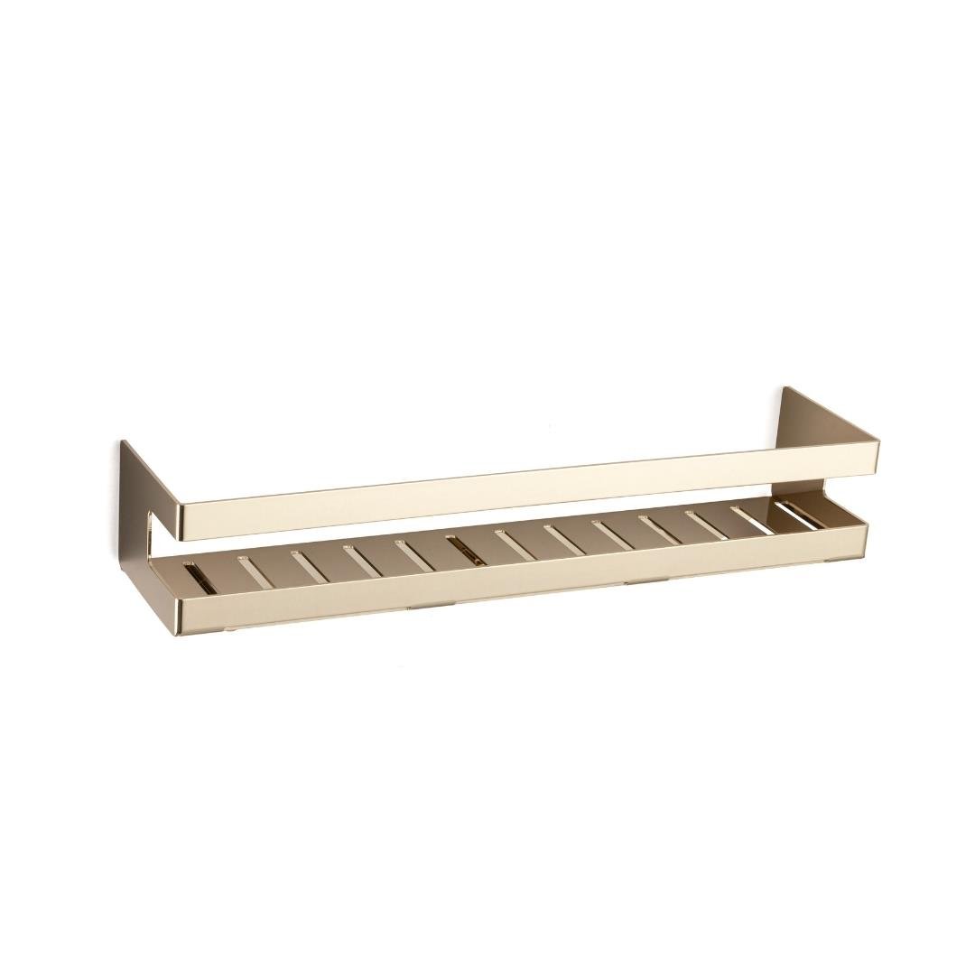 Banyo Duş Raf Sistemi Gold Renk 98X100X400 Mm
