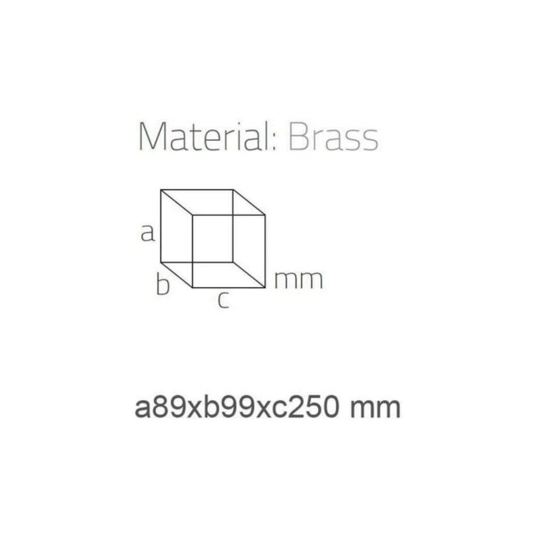 Banyo Duş Raf Sistemi Gold Renk 98X100X400 Mm