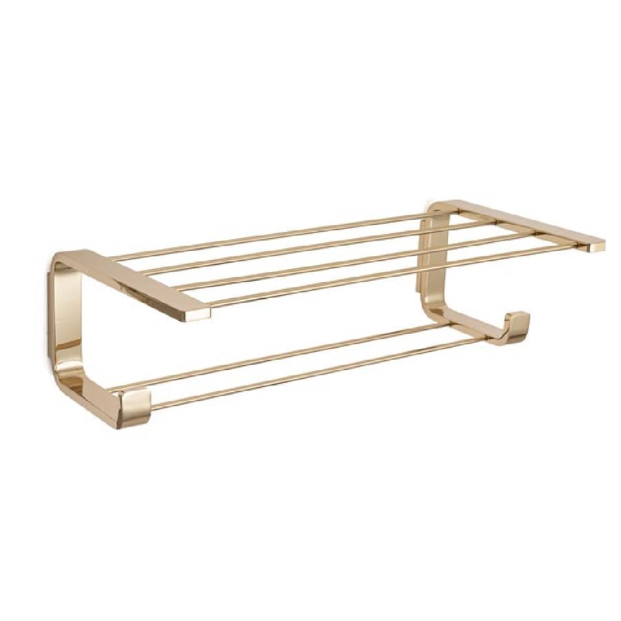 Banyo Havlu Rafı Gold Renk 140X269X500 Mm