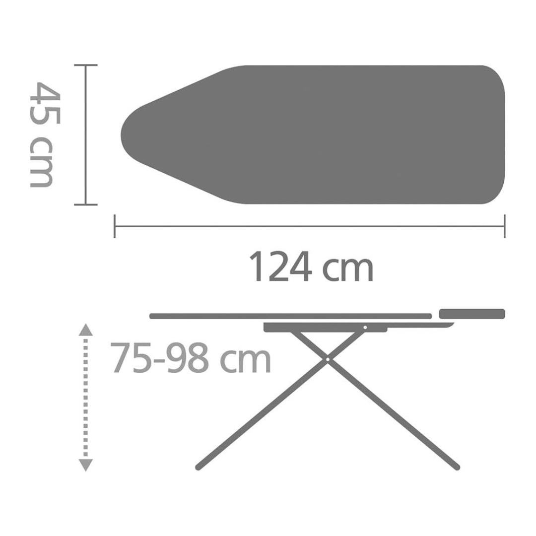 Buhar Kazanı Standlı Bubbles Desenli Ütü Masası - Ssuh 124X45Cm (C) 