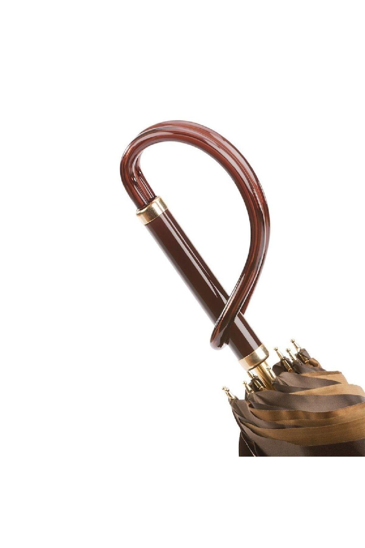 BURGU SAPLI/KAHVERENGİ ŞEMSİYE 95 CM