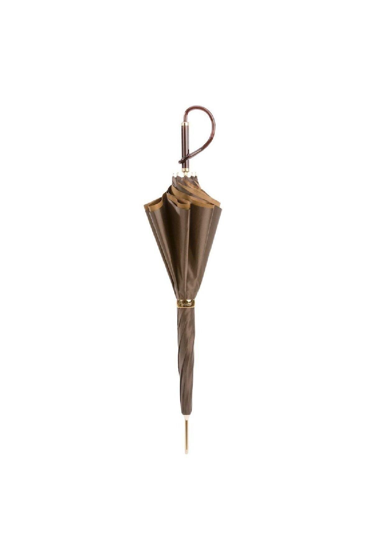 BURGU SAPLI/KAHVERENGİ ŞEMSİYE 95 CM