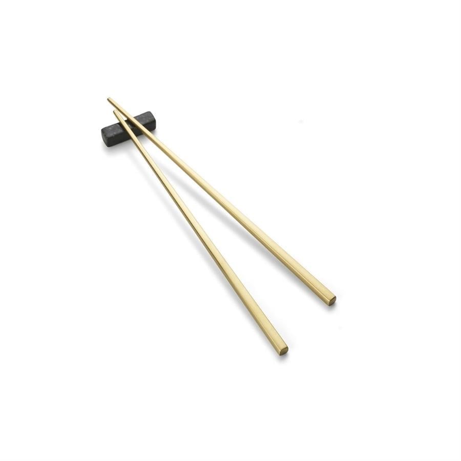 Çelik Çubuklar 2 Set Mat Pirinç 23 Cm