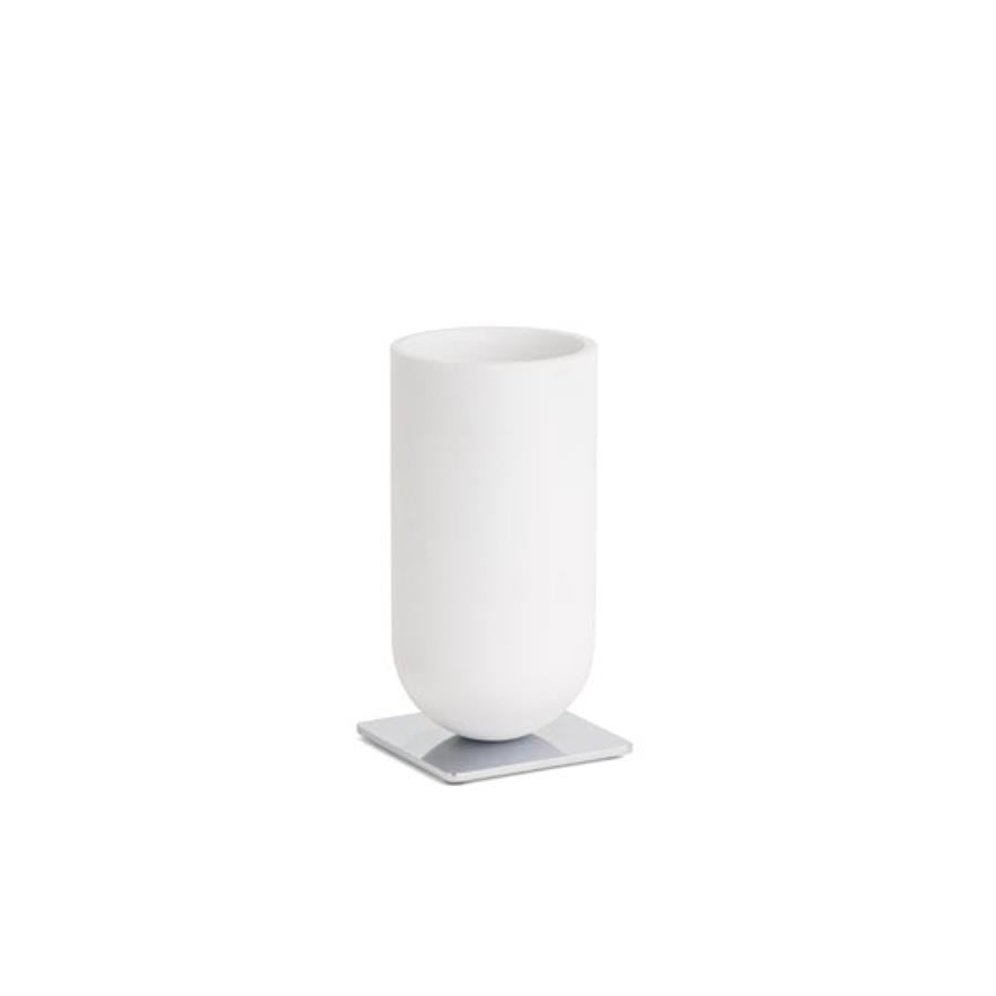 Diş Fırçalığı Beyaz/Krom Renk 143X75X75 Mm