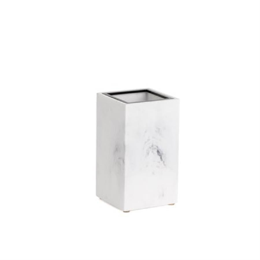 Diş Fırçalığı Mermer Deseni/Siyah Renk 128X73X73 Mm