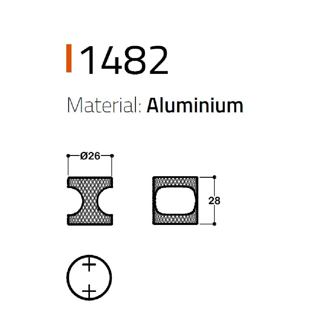 Düğme Kulp 26 Mm Mat Altın Renk