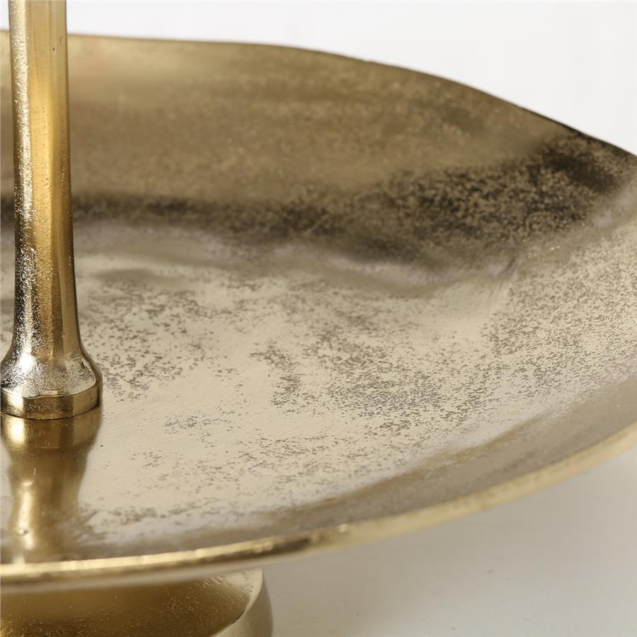 Gold Dekoratif Raflı Stand 70Cm