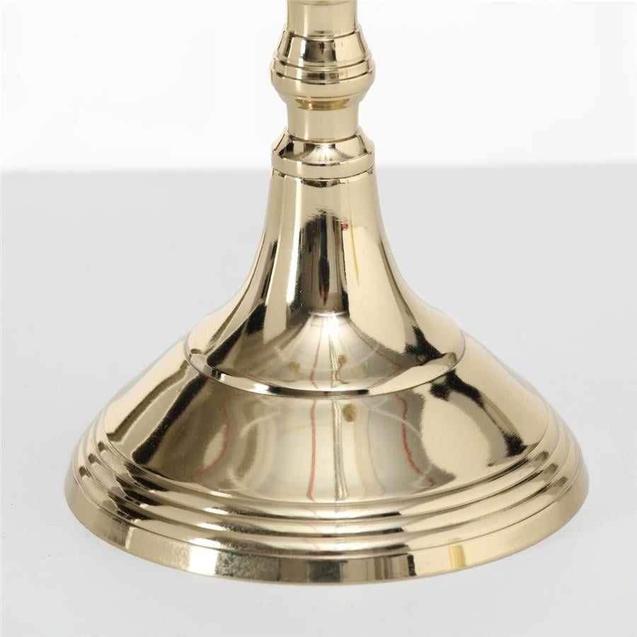 Gold Yuvarlak Mumluk 63X37Cm