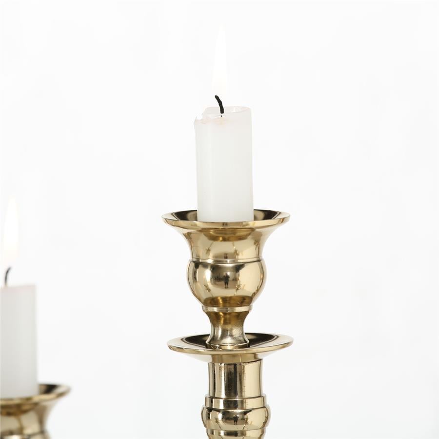 Gold Yuvarlak Mumluk 63X37Cm