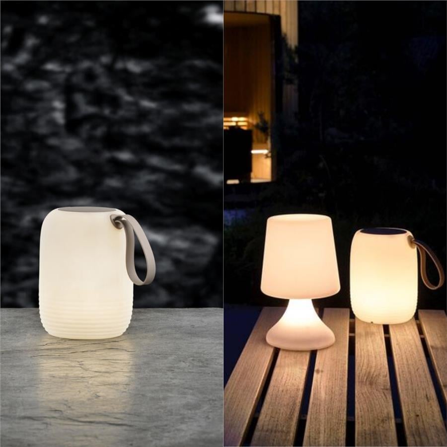 Hav Bluetooth Hoparlörlü + Led Lamba Beyaz/Kum 17,5 X 23 Cm