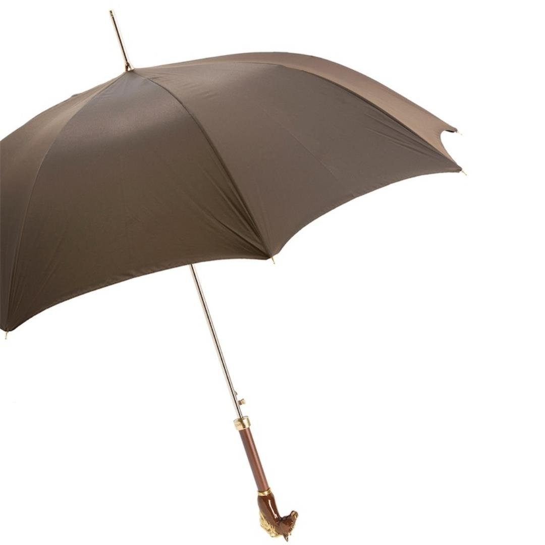 Kahverengi At Figürlü Lüks Şemsiye H: 95 cm - Ø 110 cm
