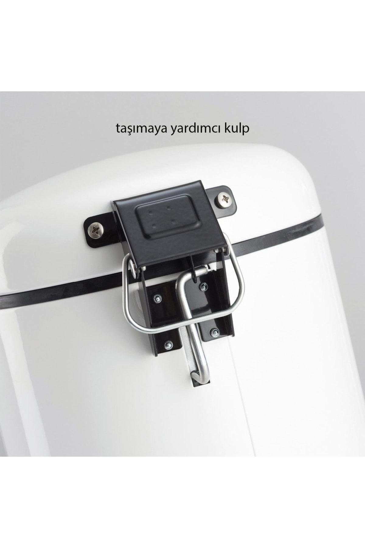 Mat Soğuk Gri-Büyük Boy Beysbo LitreÇöp Kovası 30 Litre(362x800mm)