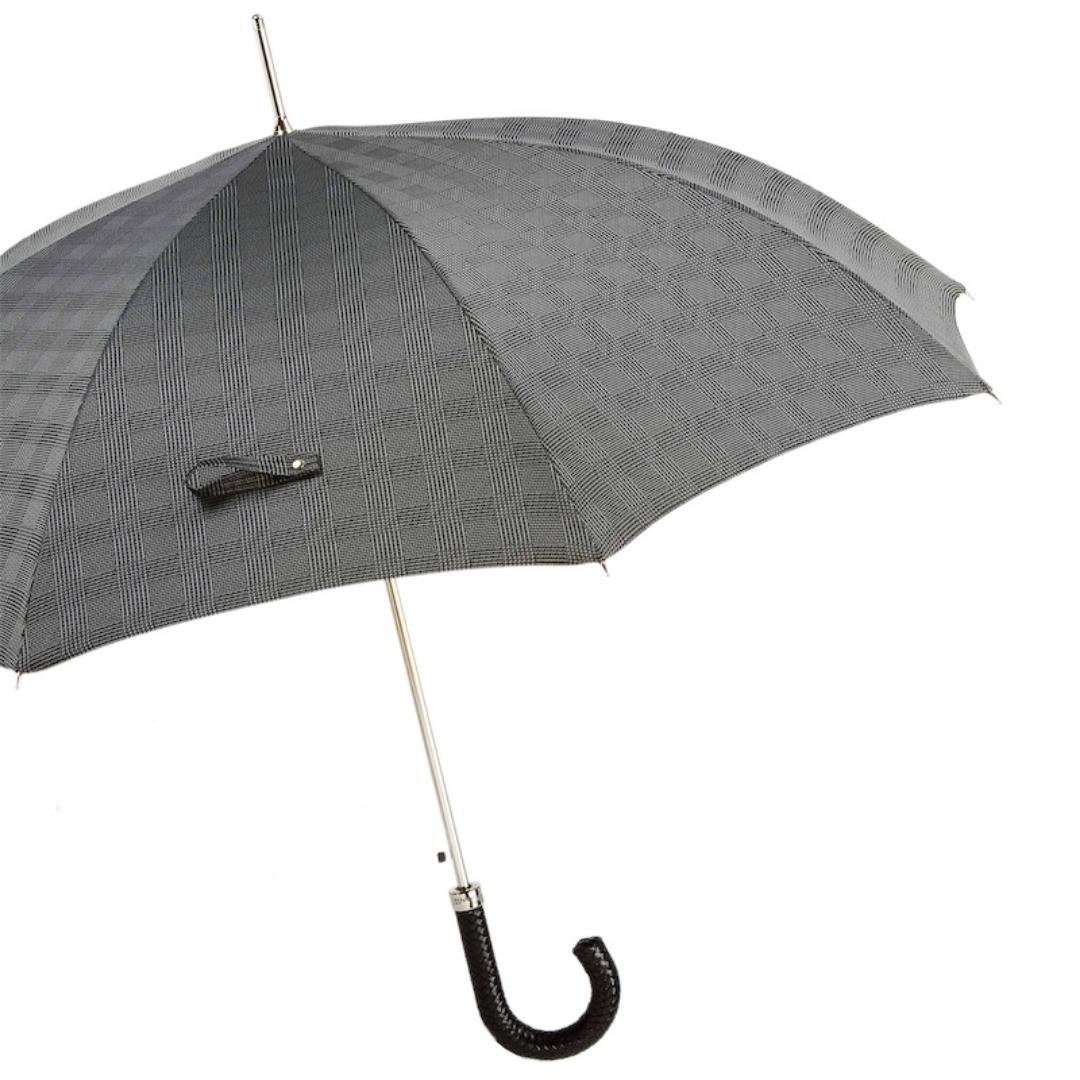 Örgülü Deri Saplı Milford Lüks Şemsiye H: 95 cm - Ø 110 cm