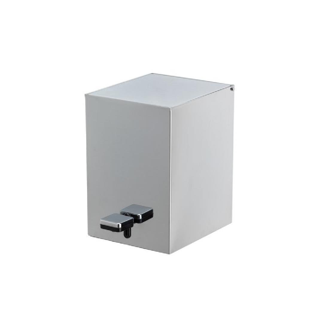 Pedallı Kare Çöp Kovası 3 Lt Krom   262X245X180 Mm