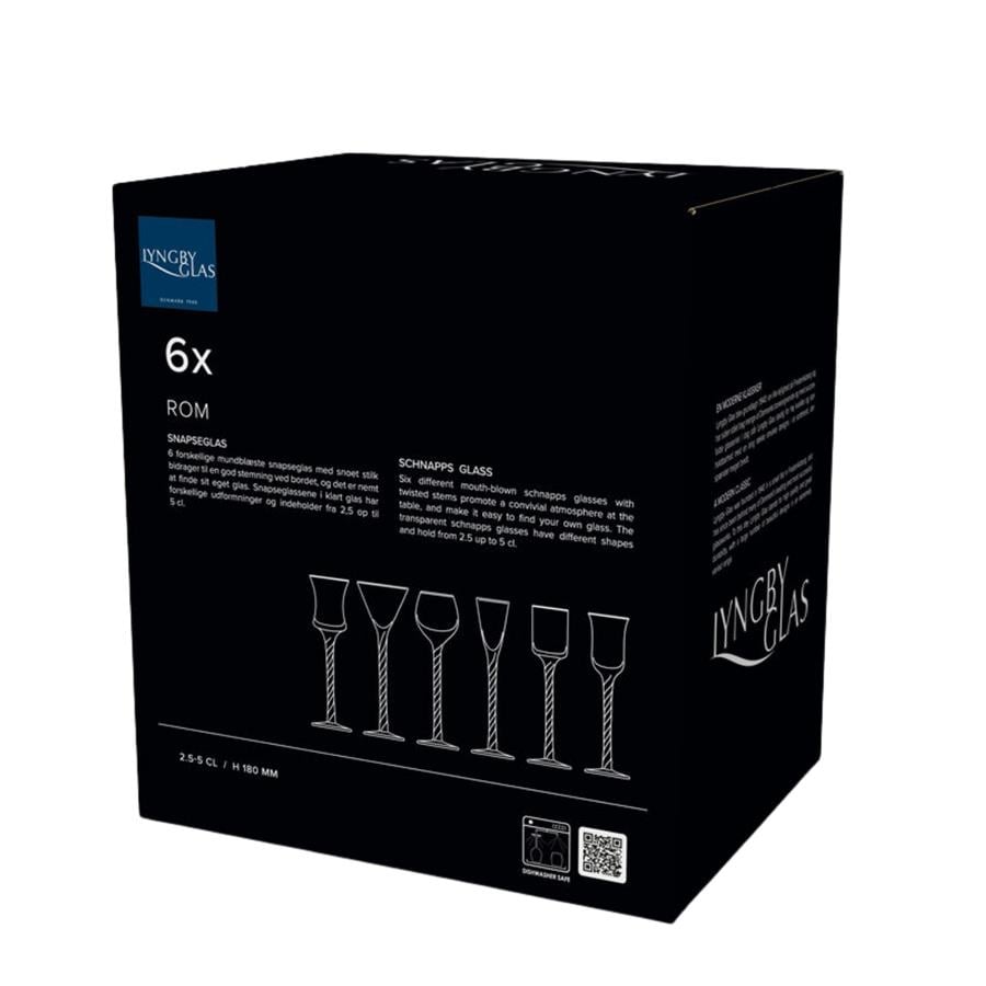 Rum Şeffaf Schnapps Bardağı 6 Adet 18 Cm