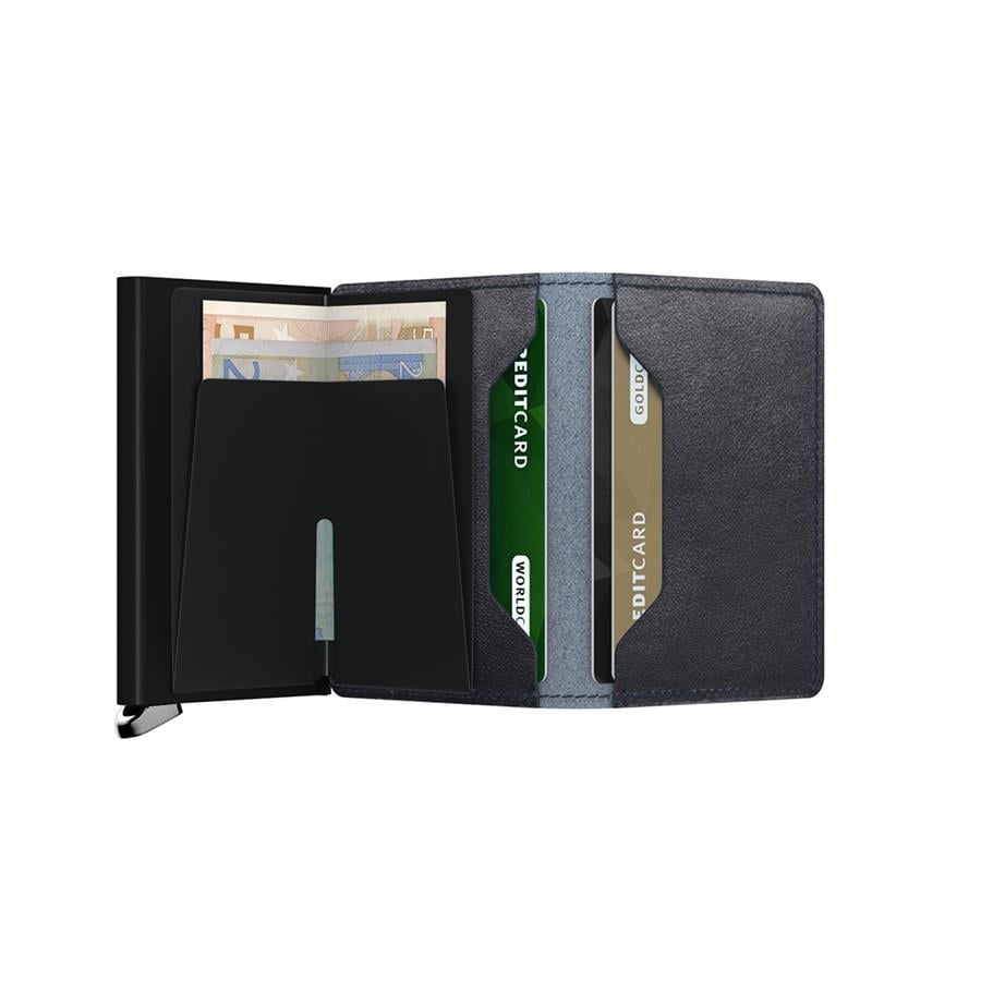 Secrid Premium Slimwallet Basco Navy - %100 Orjinal Avrupa Derisi Cüzdan