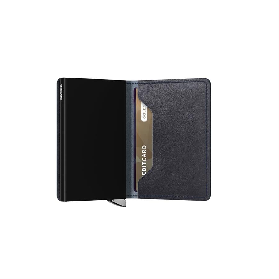 Secrid Premium Slimwallet Basco Navy - %100 Orjinal Avrupa Derisi Cüzdan