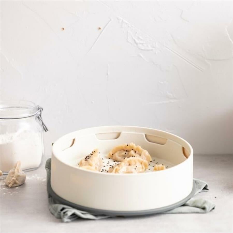 Silikon Steamy 24 Cm Buharda Pişirici Krem
