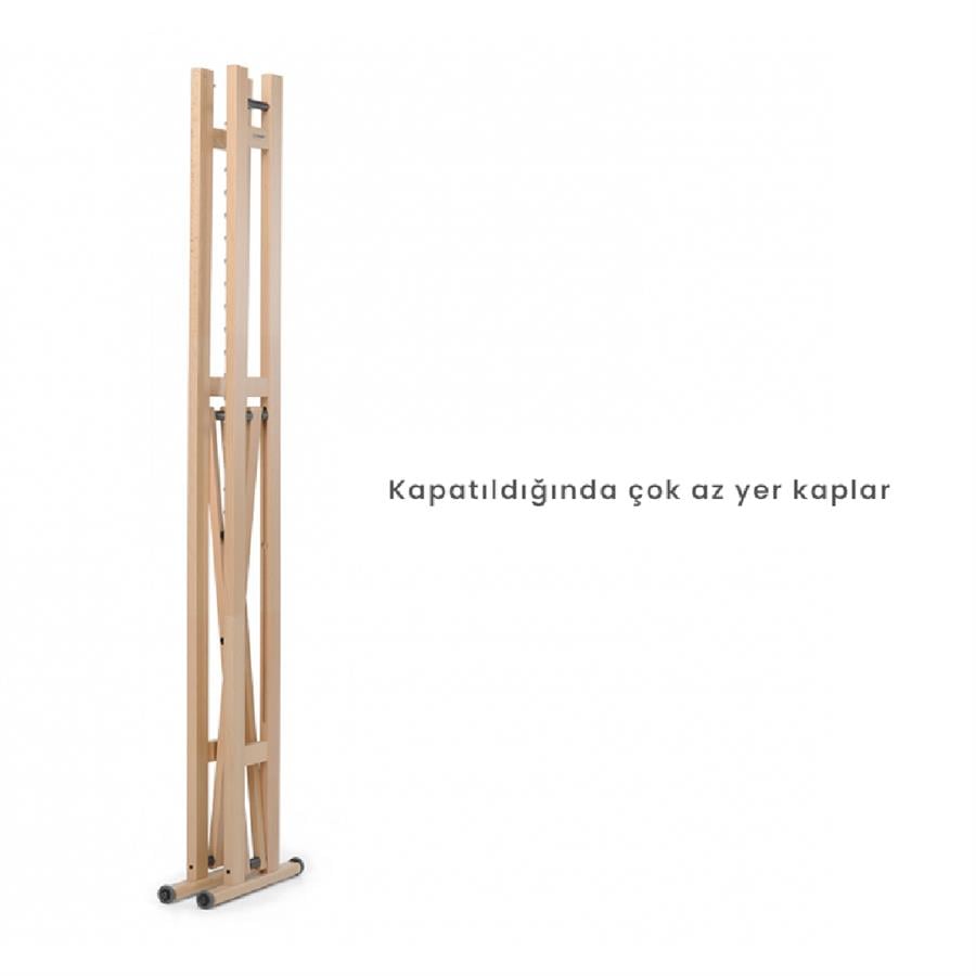 Snake 90 Katlanabilir Elbise Askısı Doğal Renk