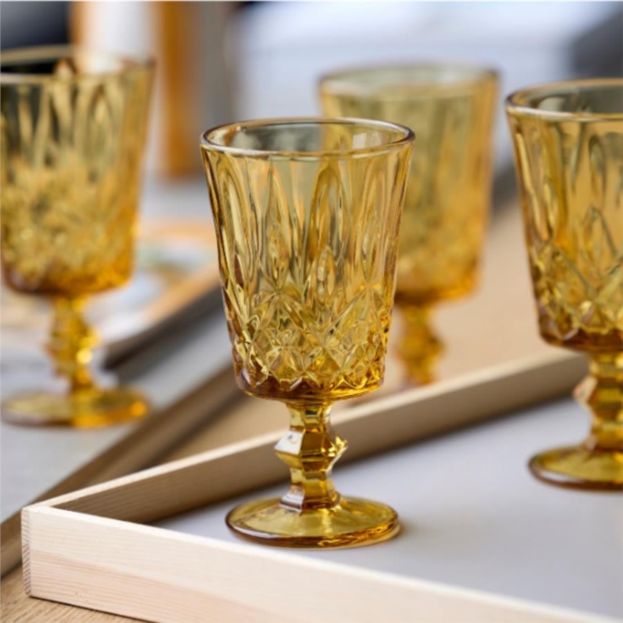 Sorrento Şarap Kadehi 4 Adet 29 Cl Amber