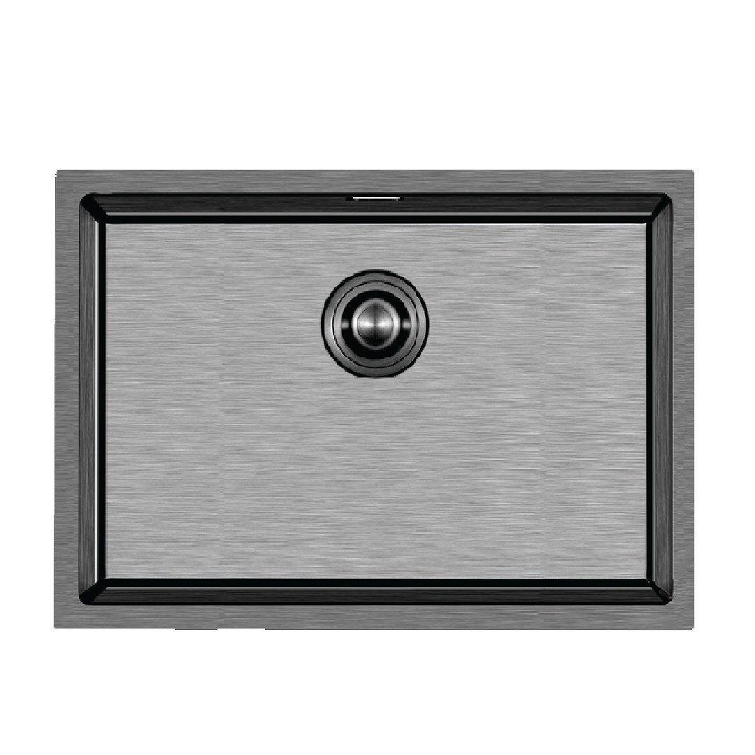 STELLA 4449 FÜME SİYAH 490x440 mm EVİYE