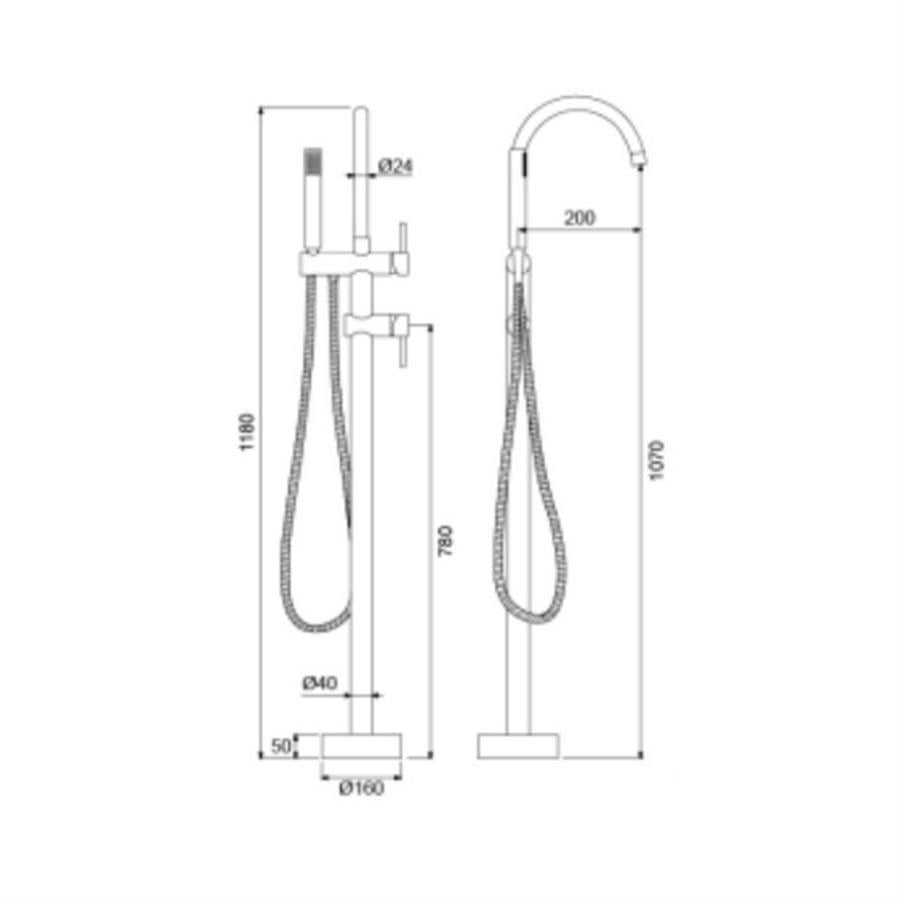 Step Tabandan Banyo Bataryası-krom 900516