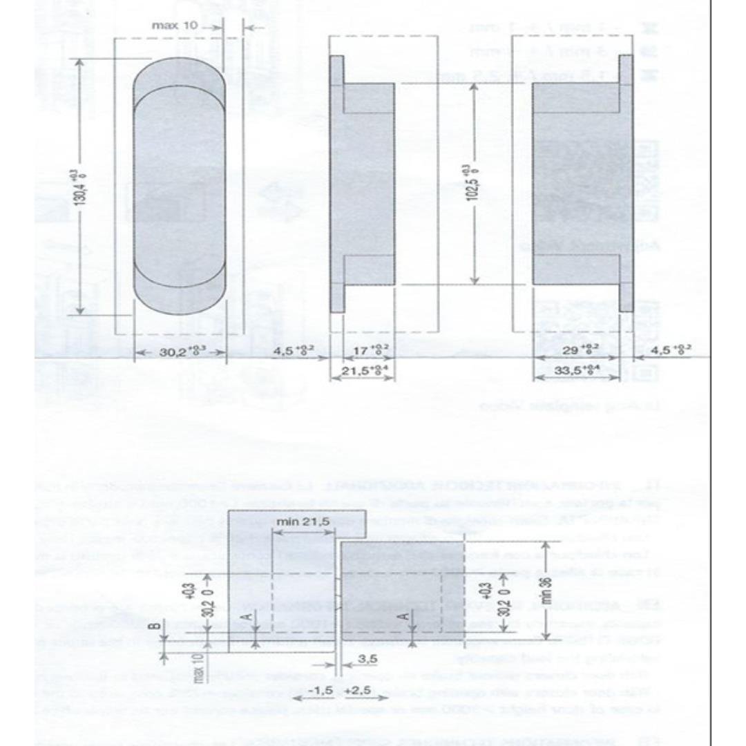 System Gizli Menteşe 130X30 mm Füme Saten Renk